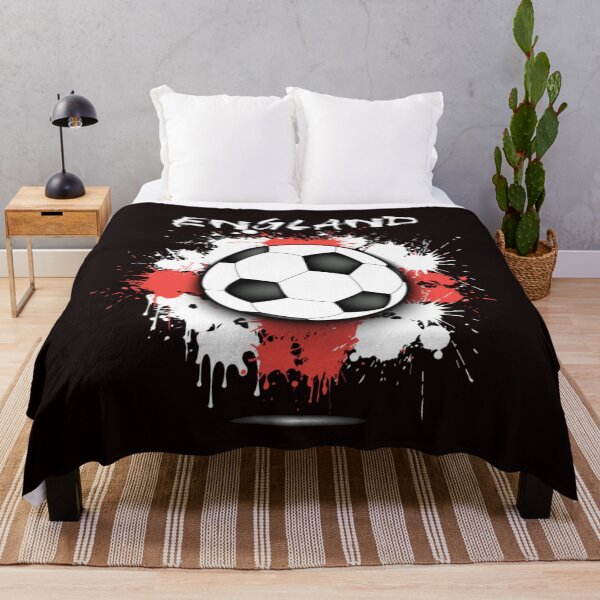 Item preview, Fútbol de Inglaterra - Fútbol de arte abstracto con fondo de bandera de Inglaterra de Paint Splats designed and sold by WearWolfDesigns.