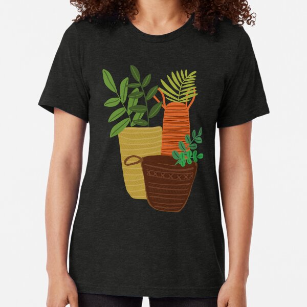 Plants in baskets Tri-blend T-Shirt