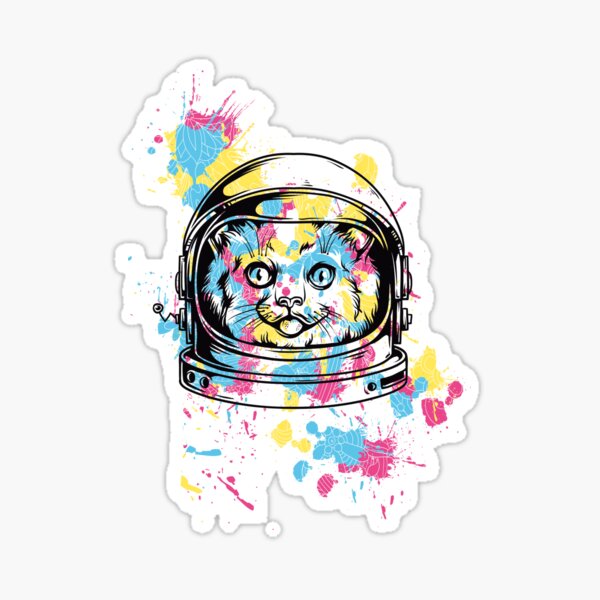 "Space Cat" Sticker for Sale by MagicMiky02 Redbubble