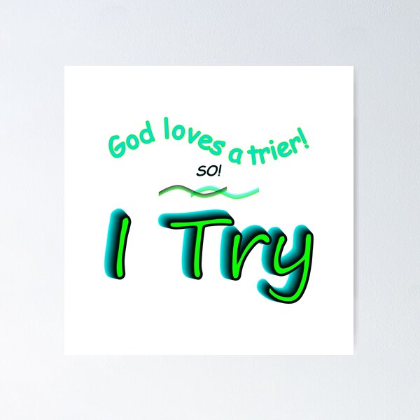 Item preview, I Try designed and sold by Nigel Designs.
