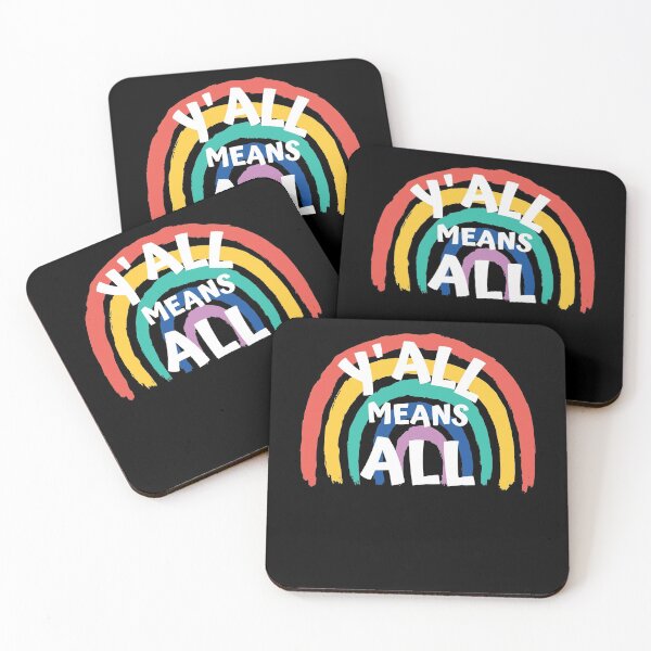Item preview, Y'ALL MEANS ALL Rainbow LBGTQ Pride and Inclusivity designed and sold by FazCreations.