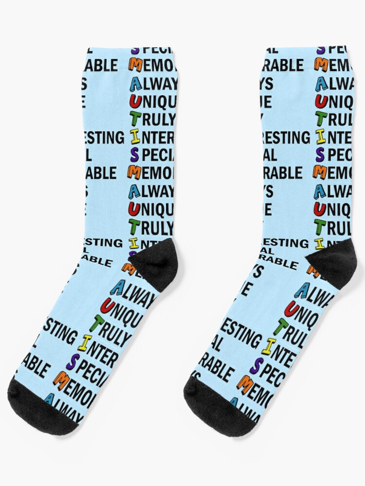  Autism Awareness Ribbon Compression Socks Unisex