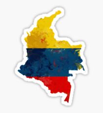 Pegatina Desenfoque de pintura de Colombia