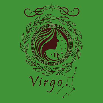 Virgo August 23 September 22 Zodiac Sign Earth Element Art Board Print