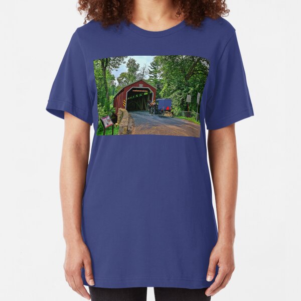 The Bridges of Lancaster County, PA Slim Fit T-Shirt