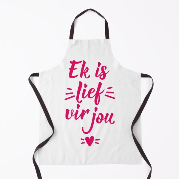 Item preview, Ek is lief vir jou. I love you - Afrikaans text. lettering.  designed and sold by pidzam4e.