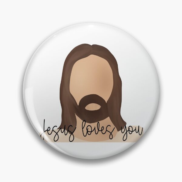 Item preview, jesus loves you designed and sold by Handdrawnbyzoe.