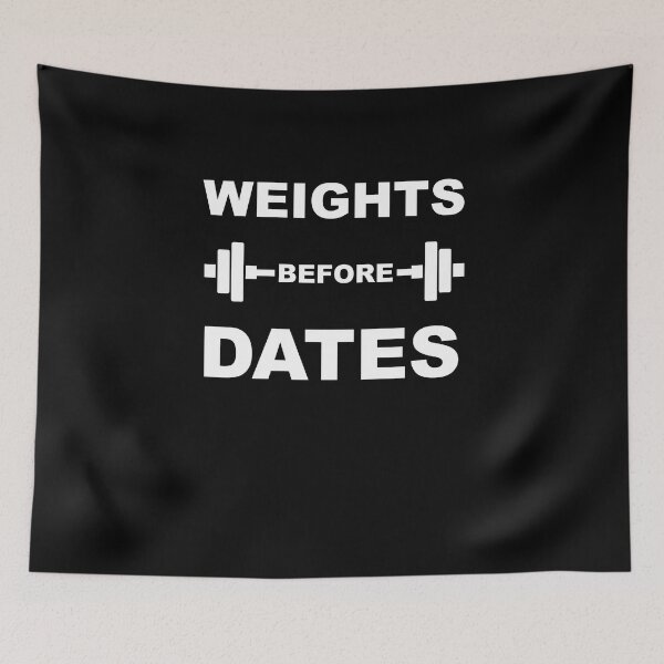 Item preview, Weights Before Dates Funny Weight Lifting Body Building Gym  designed and sold by Spaceshipsells.