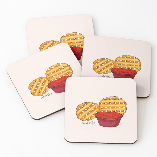 Item preview, Waffle fries with ketchup designed and sold by Snacks-At-3.