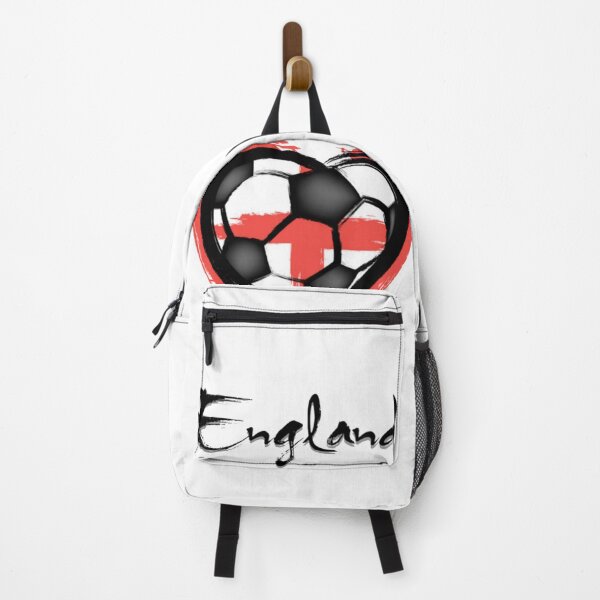 Artikelvorschau, England-Fußball - Fußball der abstrakten Kunst in Herzform mit England-Flaggen-Hintergrund Flag entworfen und verkauft von WearWolfDesigns.