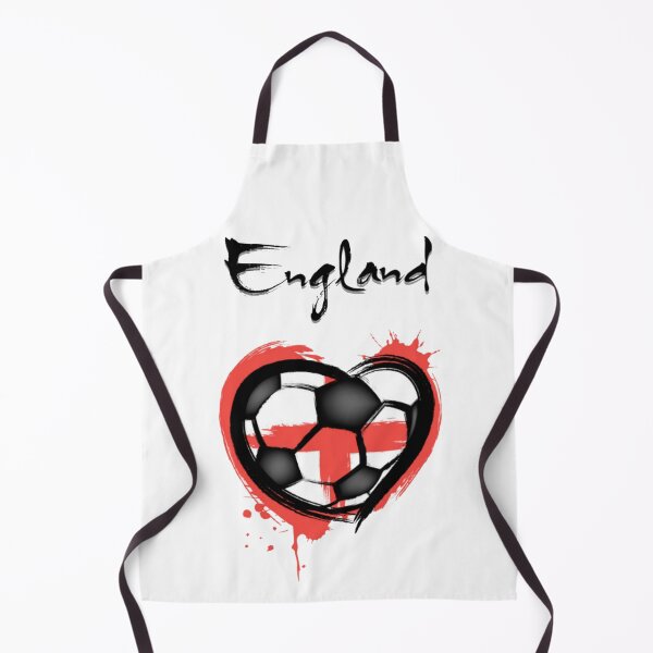 Artikelvorschau, England-Fußball - Fußball der abstrakten Kunst in Herzform mit England-Flaggen-Hintergrund Flag entworfen und verkauft von WearWolfDesigns.