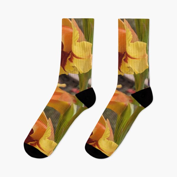 Item preview, Yellow-orange Gladiolus designed and sold by Tropicx.