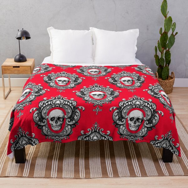 Item preview, Blood Red Gothic Skulls designed and sold by incarnations.