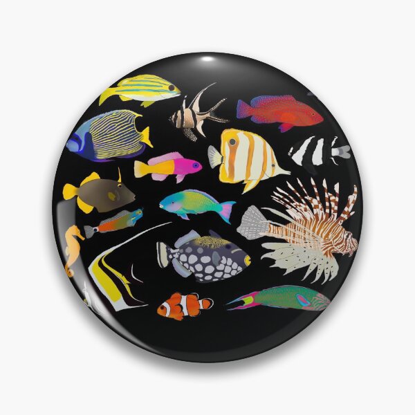 Item preview, Coral Reef Fishes (Dark) designed and sold by WestCoastWoods.