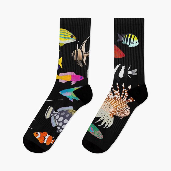 Item preview, Coral Reef Fishes (Dark) designed and sold by WestCoastWoods.