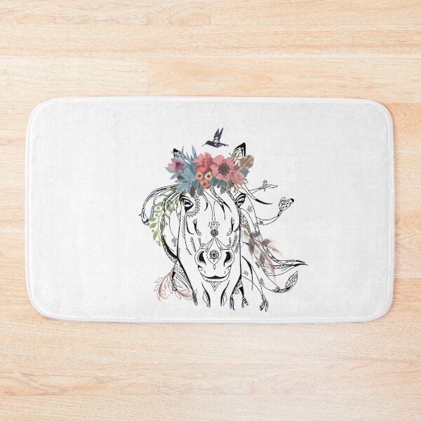 Item preview, Horse Bohemian Art Vector Artwork Tattoo Style Floral designed and sold by art-fox.