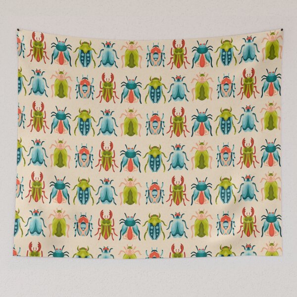 Aperçu de l'œuvre Bugs colorés du milieu du siècle créée et vendue par Simplulina.