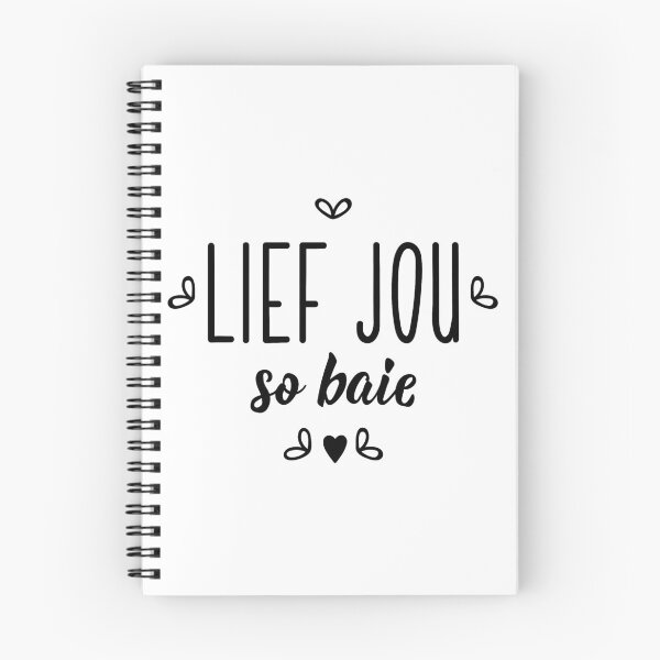 Item preview, Lief jou so baie. Love you so much - Afrikaans text. lettering.  designed and sold by pidzam4e.