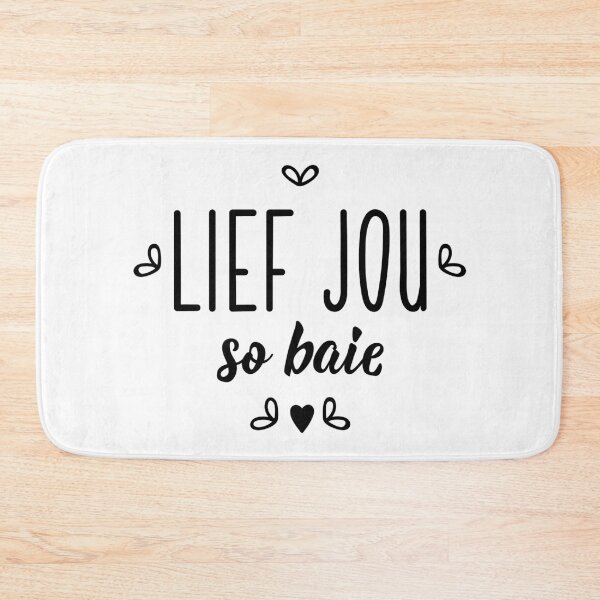 Item preview, Lief jou so baie. Love you so much - Afrikaans text. lettering.  designed and sold by pidzam4e.