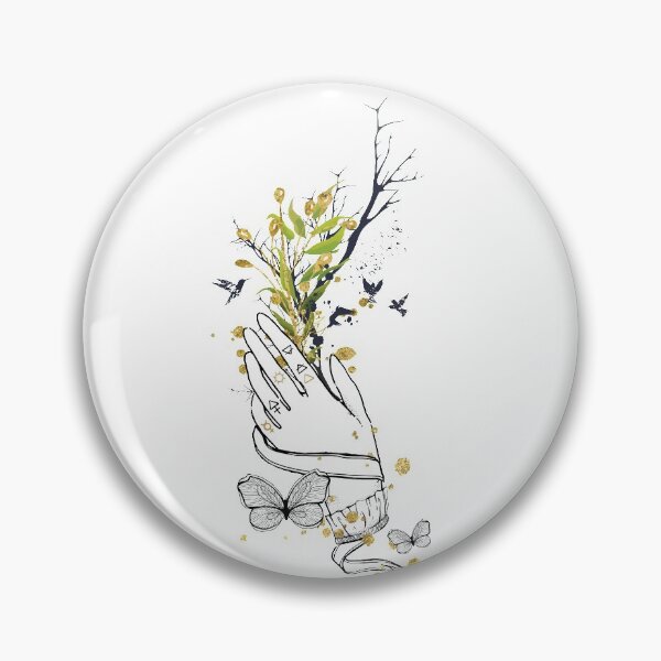 Item preview, Hand Grasping Bohemian Art Vector Artwork Tattoo Style Floral designed and sold by art-fox.