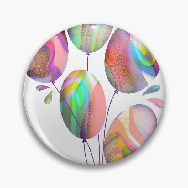 Item preview, 5 Colored balloons illustration designed and sold by Zela.