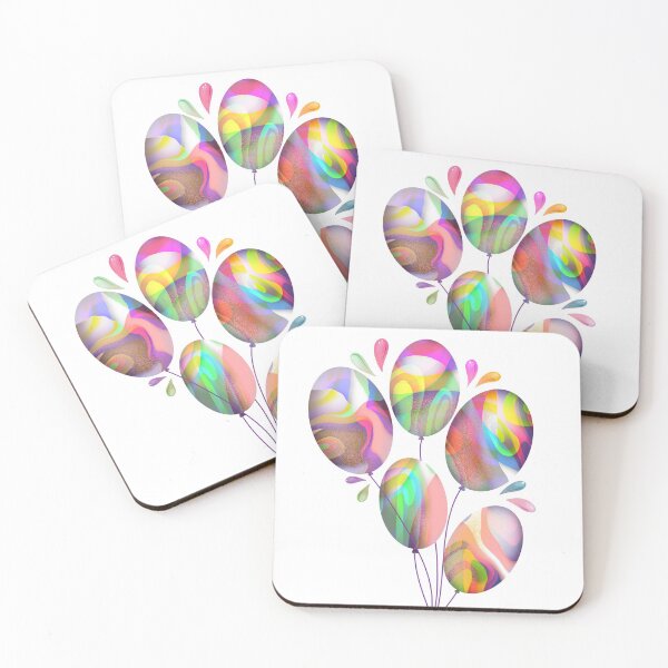 Item preview, 5 Colored balloons illustration designed and sold by Zela.