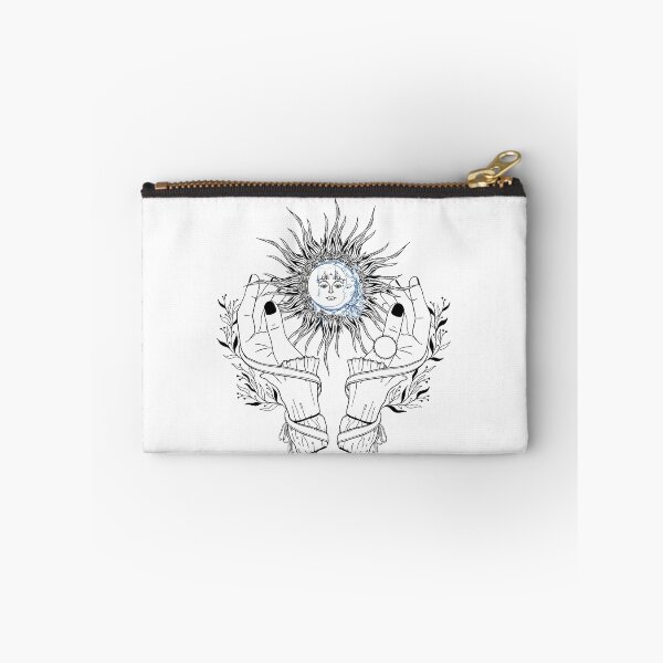 Item preview, Hands Grasping Sun Bohemian Art Vector Artwork Tattoo Style Floral designed and sold by art-fox.