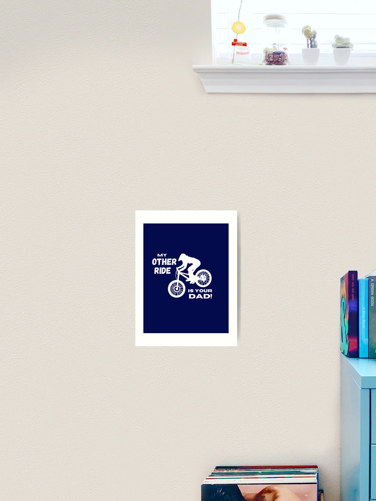 Thumbnail 2 of 3, Art Print, My Other Ride_mtb designed and sold by Guide Stickers.