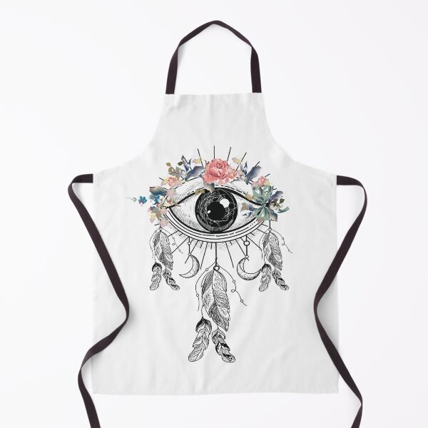 Item preview, Single Eye Grasping Sun Bohemian Art Vector Artwork Tattoo Style Floral designed and sold by art-fox.