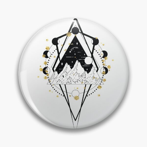 Item preview, Mountains Bohemian Art Vector Artwork Tattoo Style Floral designed and sold by art-fox.