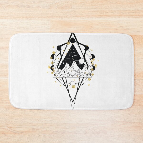 Item preview, Mountains Bohemian Art Vector Artwork Tattoo Style Floral designed and sold by art-fox.