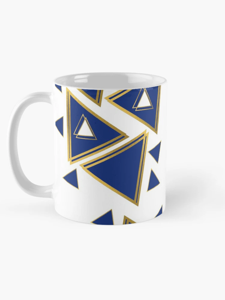 Thumbnail 5 of 6, Coffee Mug, Golden Triangles Pattern designed and sold by AlinaSCorner.