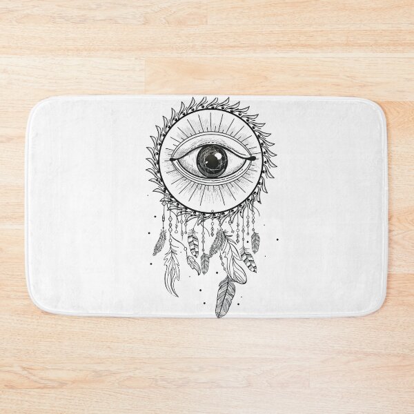 Item preview, Single Eye Crystal Bohemian Art Vector Artwork Tattoo Style Floral designed and sold by art-fox.