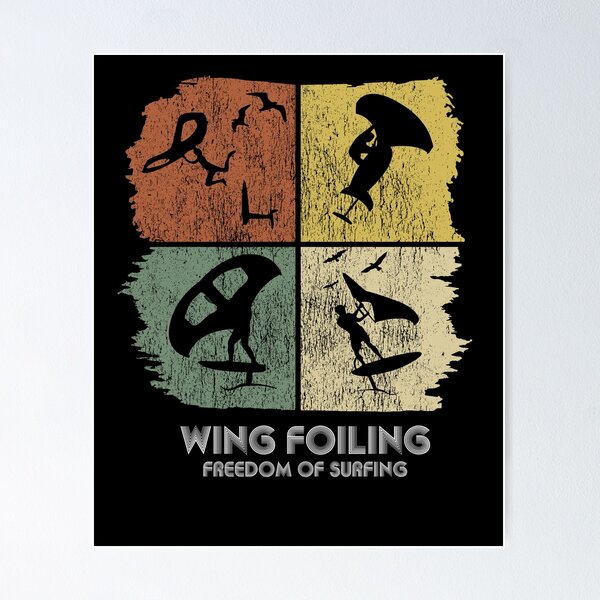 Item preview, Wing Foiling Retro Vintage designed and sold by Grimbart.