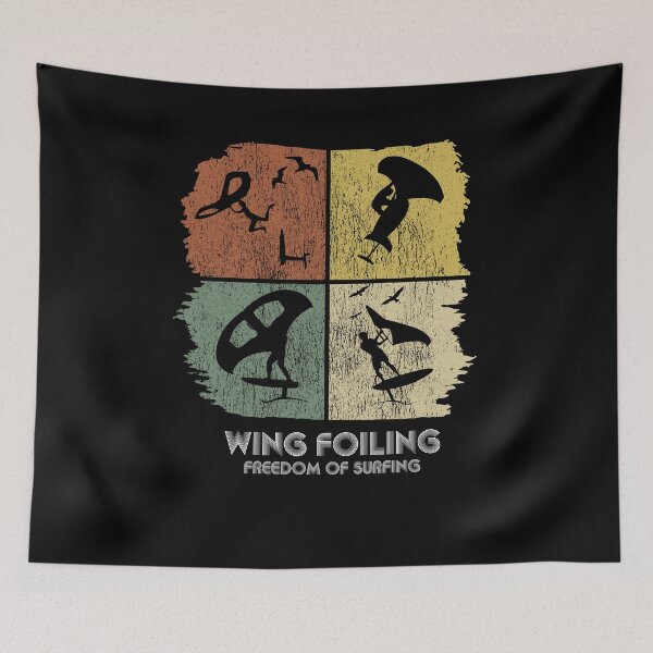 Item preview, Wing Foiling Retro Vintage designed and sold by Grimbart.