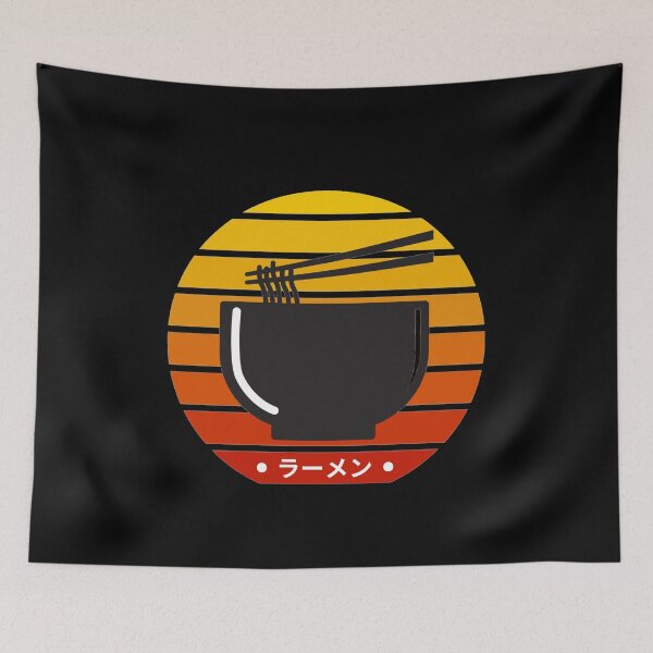 Item preview, ramen noodles bowl kanji designed and sold by Bizarro23.