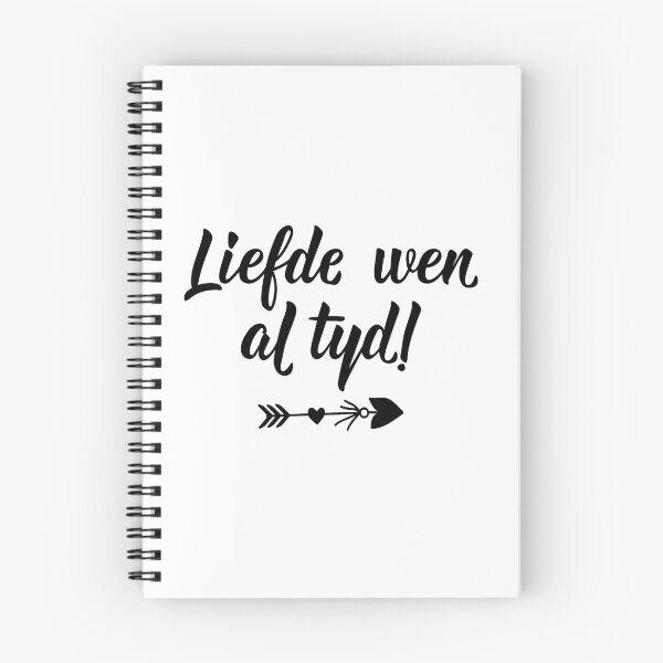 Item preview, Liefde wen en tyd. El amor gana todos los tiempos: texto en afrikáans. letras. designed and sold by pidzam4e.