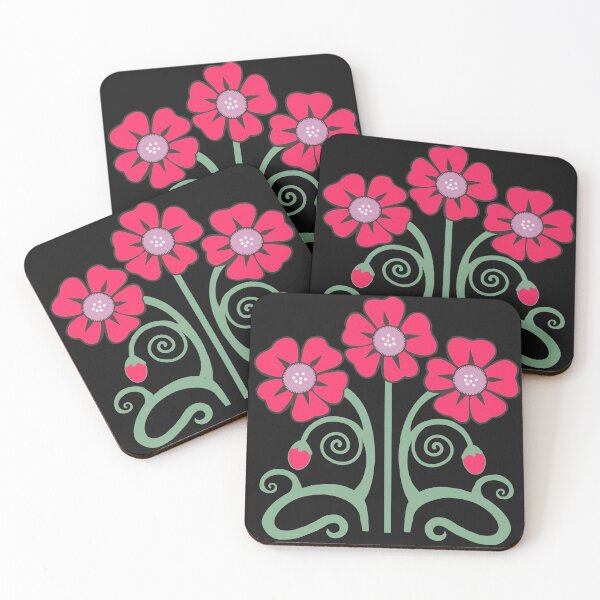Item preview, Art Nouveau Poppies designed and sold by QuirkyCraftz.