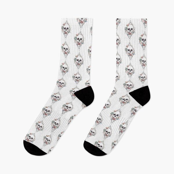 Item preview, Skull Crystal Bohemian Art Vector Artwork Tattoo Style Floral designed and sold by art-fox.