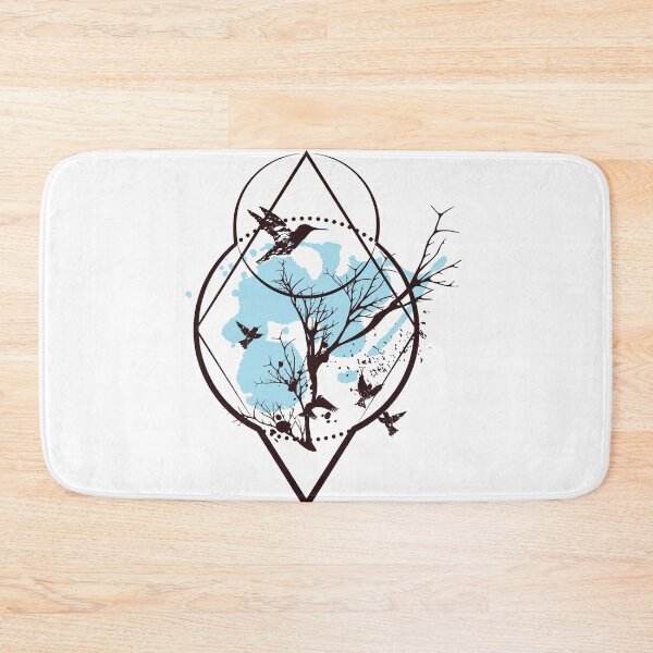 Item preview, Tree and Birds Crystal Bohemian Art Vector Artwork Tattoo Style Floral designed and sold by art-fox.