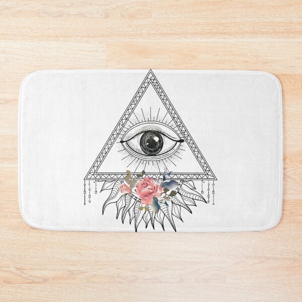 Item preview, Illuminati Seeing Eye Bohemian Art Vector Artwork Tattoo Style Floral designed and sold by art-fox.