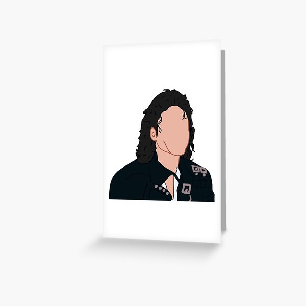 Michael Jackson Carte de voeux Presley Greeting Birthday Card Funny Postcard 90s 