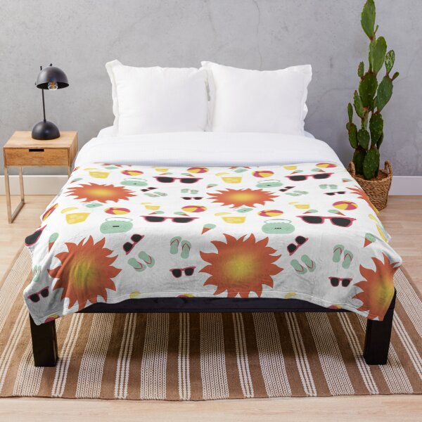 Item preview, Summer Essentials Tapestry and Throw Blanket White designed and sold by artbymjohnston.