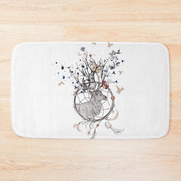 Item preview, Deer and Birds Bohemian Art Vector Artwork Tattoo Style Floral designed and sold by art-fox.