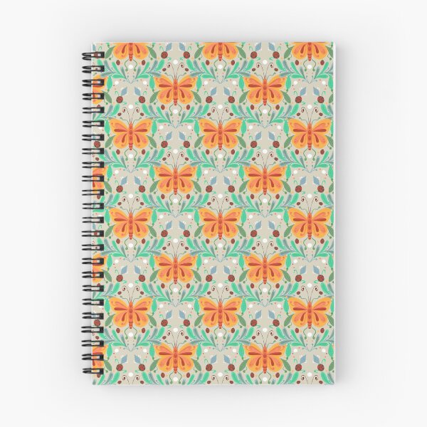 Item preview, Summer ladybug and butterfly pattern designed and sold by Flofloart.