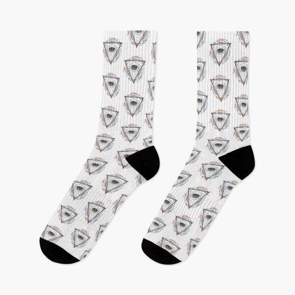 Item preview, All Seeing Eye Bohemian Art Vector Artwork Tattoo Style Floral designed and sold by art-fox.
