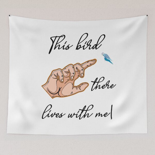 Item preview, This bird lives with me. designed and sold by Bodino.
