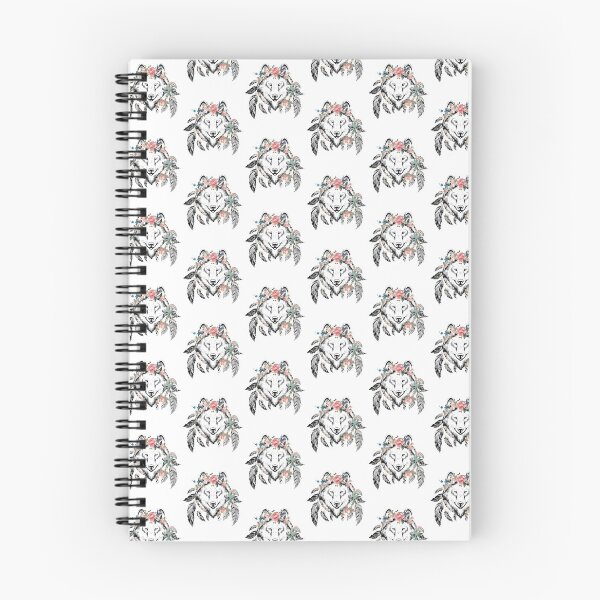 Item preview, Wolf Head Bohemian Art Vector Artwork Tattoo Style Floral designed and sold by art-fox.