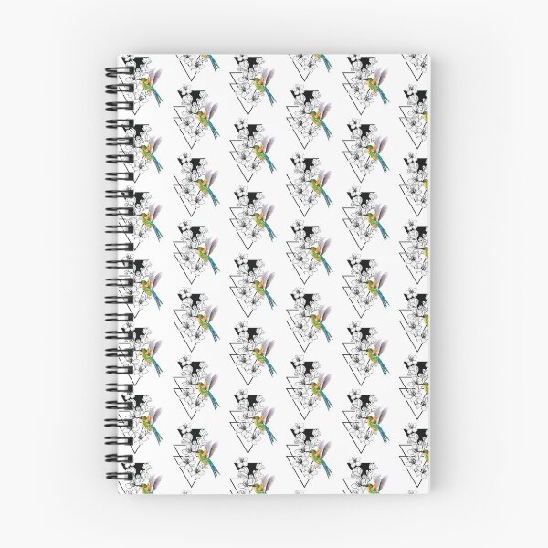 Item preview, Triangle on Birds Art Vector Artwork Tattoo Style Floral designed and sold by art-fox.