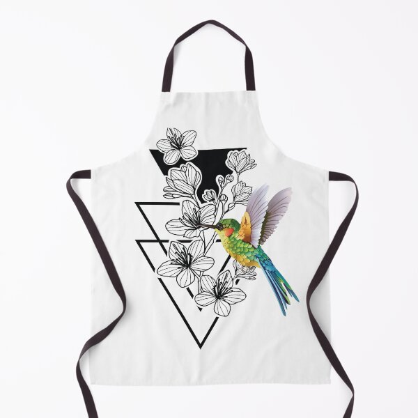 Item preview, Triangle on Birds Art Vector Artwork Tattoo Style Floral designed and sold by art-fox.